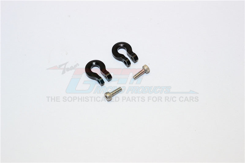 Thunder Tiger Kaiser XS Aluminum U Shape Hook - 2Pcs Set Black