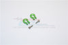 Thunder Tiger Kaiser XS Aluminum U Shape Hook - 2Pcs Set Green
