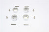 Thunder Tiger Kaiser XS Aluminum Wheel Hex (12mm X 8mm) - 4Pcs Set Silver