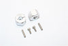 Thunder Tiger Kaiser XS Aluminum Wheel Hex (12mm X 9mm) - 2Pcs Set Silver