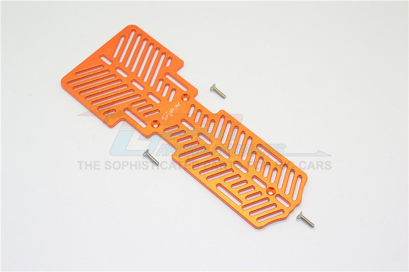 Thunder Tiger Kaiser XS Aluminum Battery & Electronic Components Holder (3mm Thick) - 1Pc Set Orange