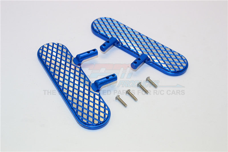 Thunder Tiger Kaiser XS Aluminum Exterior Trail (Diamond Silver) - 1Pr Set Blue