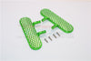 Thunder Tiger Kaiser XS Aluminum Exterior Trail (Diamond Silver) - 1Pr Set Green