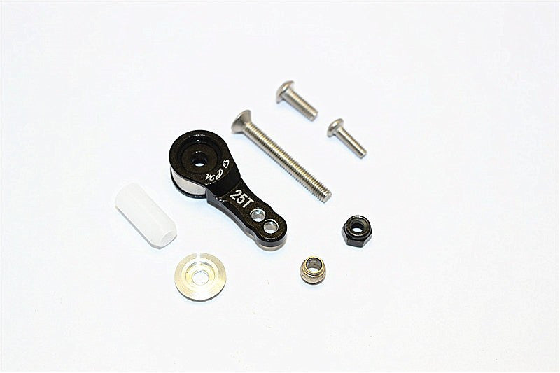 Thunder Tiger Kaiser XS Aluminum Hi-Torque Servo Saver For 25T Spline Output Shaft - 1Pc Set Black