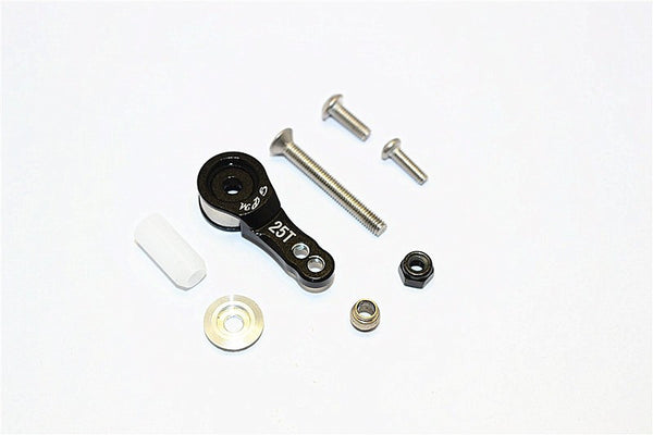 Thunder Tiger Kaiser XS Aluminum Hi-Torque Servo Saver For 25T Spline Output Shaft - 1Pc Set Black