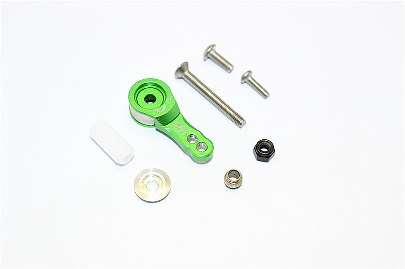 Thunder Tiger Kaiser XS Aluminum Hi-Torque Servo Saver For 25T Spline Output Shaft - 1Pc Set Green