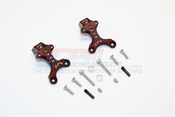 Thunder Tiger Kaiser XS Aluminum Front/Rear Adjustable Shock Mount - 2Pcs Set Brown