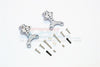Thunder Tiger Kaiser XS Aluminum Front/Rear Adjustable Shock Mount - 2Pcs Set Gray Silver