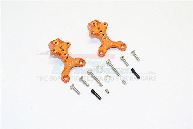 Thunder Tiger Kaiser XS Aluminum Front/Rear Adjustable Shock Mount - 2Pcs Set Orange