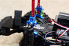 Thunder Tiger Kaiser XS Aluminum Front/Rear Adjustable Shock Mount - 2Pcs Set Blue