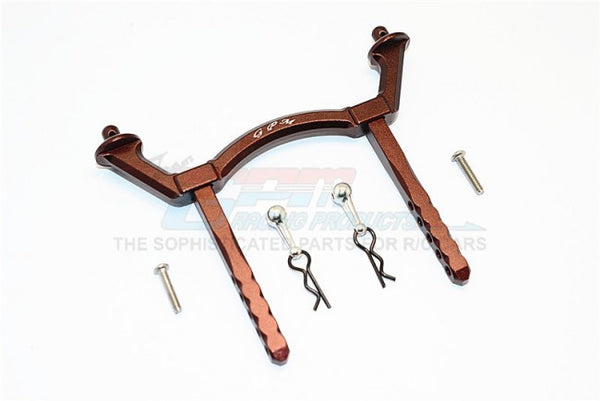 Thunder Tiger Kaiser XS Aluminum Rear Body Post Mount - 1 Set Brown