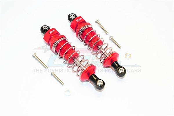 Thunder Tiger Kaiser XS Aluminum Front/Rear Adjustable Damper (75mm) With Plastic Ball Top - 1Pr Set Red