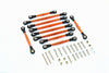 Thunder Tiger Kaiser XS Aluminum Link Parts & Sterring Rod - 10Pcs Set Orange