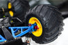 Tamiya Lunch Box Aluminum Front Knuckle Arm - 1Pr Set Silver