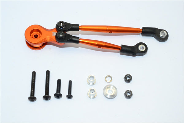Tamiya Lunch Box Aluminum Hi-Torque Servo Saver 24T With Aluminum Tie Rod - 1 Set Orange