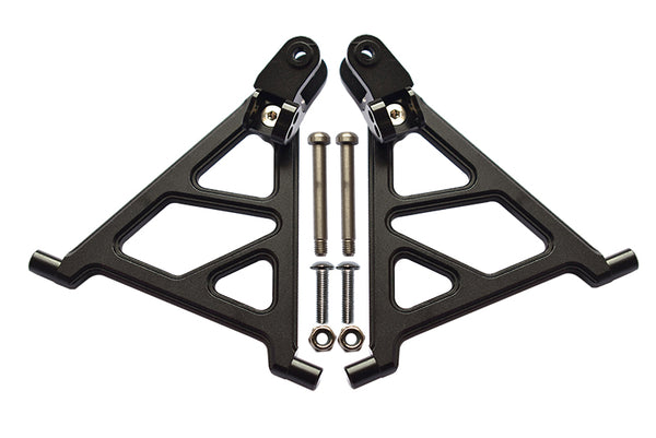 Tamiya Lunch Box Aluminum Front Lower Arm - 1Pr Set Black