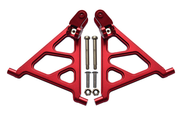 Tamiya Lunch Box Aluminum Front Lower Arm - 1Pr Set Red