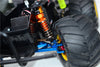 Tamiya Lunch Box Aluminum Front Adjustable Spring Damper (70mm) & Protector Mount - 1Pr Set Orange