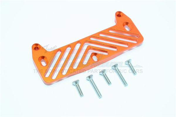 Tamiya Lunch Box Aluminum Front Bumper Mount - 1Pc Set Gray Silver