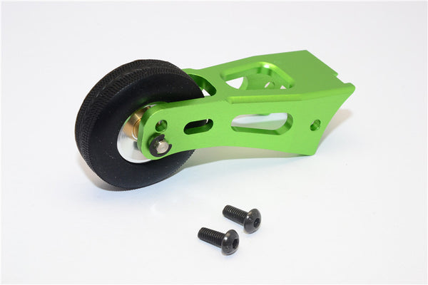 Tamiya Lunch Box Aluminum Rear Wheelie Bar - 1 Set Green