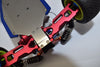 Losi 1/18 Mini-T 2.0 2WD Stadium Truck Aluminum Rear Lower Suspension Arm Mount - 2Pc Set Orange