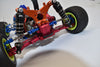Losi 1/18 Mini-T 2.0 2WD Stadium Truck Aluminum Rear Lower Suspension Arm Mount - 2Pc Set Orange
