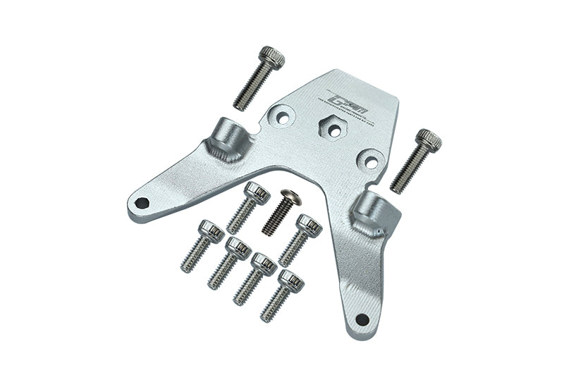 Losi 1/18 Mini-T 2.0 2WD Stadium Truck Aluminum Front Bulkhead - 1Pc Set Silver
