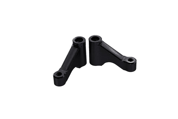 Losi 1/18 Mini-T 2.0 2WD Stadium Truck Aluminum Front Chassis Brace - 2Pc Set Black