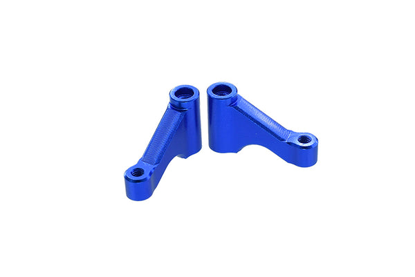 Losi 1/18 Mini-T 2.0 2WD Stadium Truck Aluminum Front Chassis Brace - 2Pc Set Blue