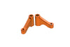 Losi 1/18 Mini-T 2.0 2WD Stadium Truck Aluminum Front Chassis Brace - 2Pc Set Orange