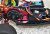 Losi 1/18 Mini-T 2.0 2WD Stadium Truck Aluminum Motor Mount Plate With Heat Sink Fins - 1Pc Set Red