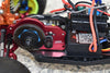 Losi 1/18 Mini-T 2.0 2WD Stadium Truck Aluminum Motor Mount Plate With Heat Sink Fins - 1Pc Set Red