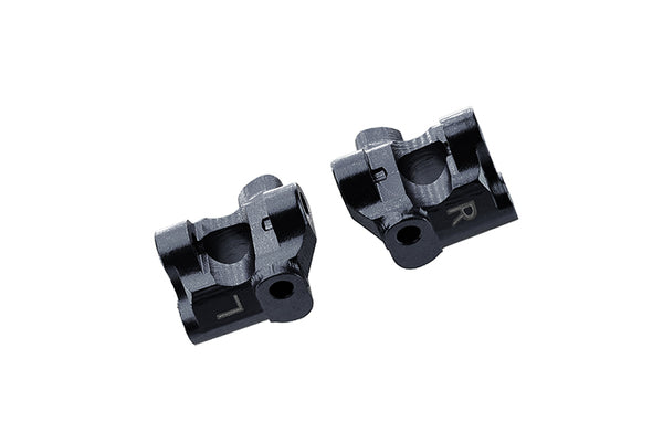 Losi 1/18 Mini-T 2.0 2WD Stadium Truck Aluminum Front C-Hubs - 2Pc Set Black