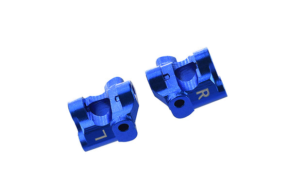 Losi 1/18 Mini-T 2.0 2WD Stadium Truck Aluminum Front C-Hubs - 2Pc Set Blue