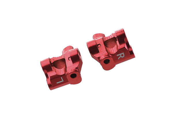 Losi 1/18 Mini-T 2.0 2WD Stadium Truck Aluminum Front C-Hubs - 2Pc Set Red