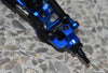 Losi 1/18 Mini-T 2.0 2WD Stadium Truck Aluminum Front Knuckle Arm -2Pc Set Blue