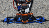 Losi 1/18 Mini-T 2.0 2WD Stadium Truck Aluminum Front Knuckle Arm -2Pc Set Silver