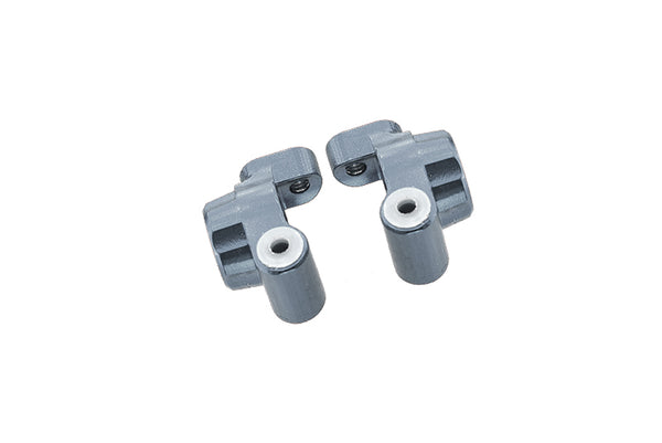 Losi 1/18 Mini-T 2.0 2WD Stadium Truck Aluminum Rear Knuckle Arm - 2Pc Set Gray Silver