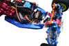 Team Losi 1/18 Mini-T 2.0 2WD Stadium Truck Aluminum Servo Mount - 6Pc Set Blue