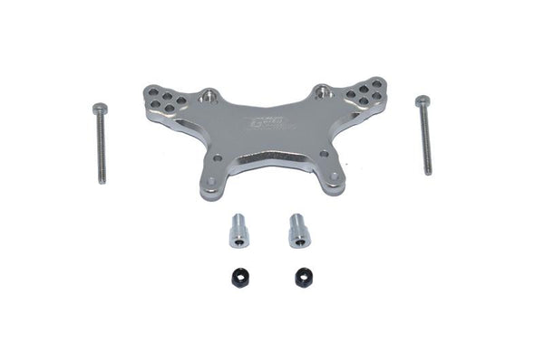 Losi 1/18 Mini-T 2.0 2WD Stadium Truck Aluminum Front Damper Mount - 1Pc Set Gray Silver