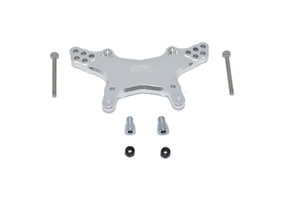 Losi 1/18 Mini-T 2.0 2WD Stadium Truck Aluminum Front Damper Mount - 1Pc Set Silver