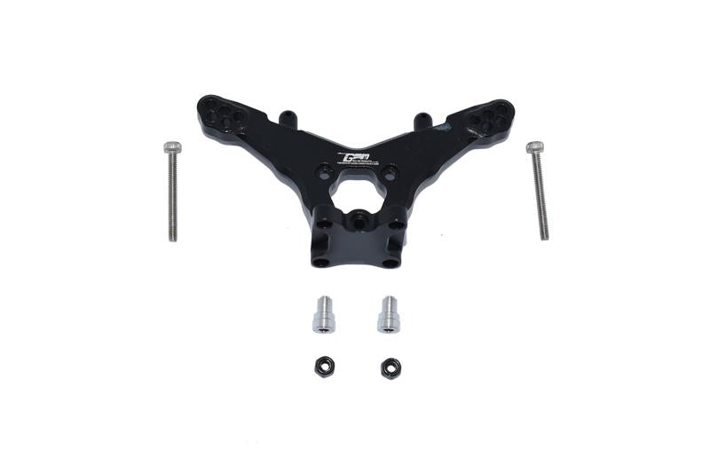 Losi 1/18 Mini-T 2.0 2WD Stadium Truck Aluminum Rear Damper Mount - 1Pc Set Black