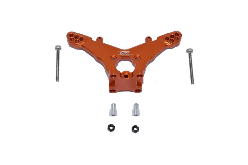 Losi 1/18 Mini-T 2.0 2WD Stadium Truck Aluminum Rear Damper Mount - 1Pc Set Orange