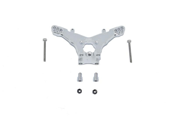 Losi 1/18 Mini-T 2.0 2WD Stadium Truck Aluminum Rear Damper Mount - 1Pc Set Silver