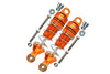 Losi 1/18 Mini-T 2.0 2WD Stadium Truck Aluminum Front Spring Dampers (50mm) - 2Pc Set Orange