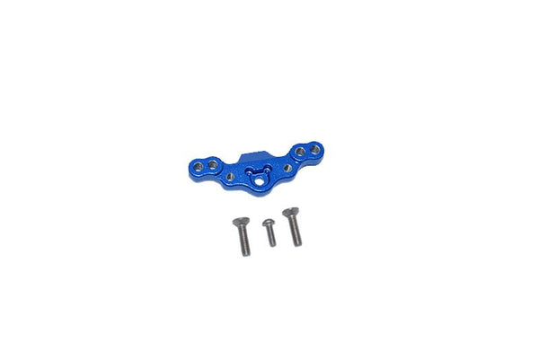 Losi 1/18 Mini-T 2.0 2WD Stadium Truck Aluminum Stabilizing Mount For Front Upper Arm Tie Rods - 1Pc Set Blue