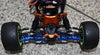Losi 1/18 Mini-T 2.0 2WD Stadium Truck Aluminum Front Lower Arms - 2Pc Set Black