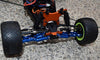 Losi 1/18 Mini-T 2.0 2WD Stadium Truck Aluminum Front Lower Arms - 2Pc Set Orange