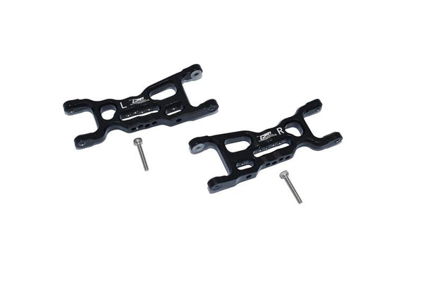 Losi 1/18 Mini-T 2.0 2WD Stadium Truck Aluminum Front Lower Arms - 2Pc Set Black