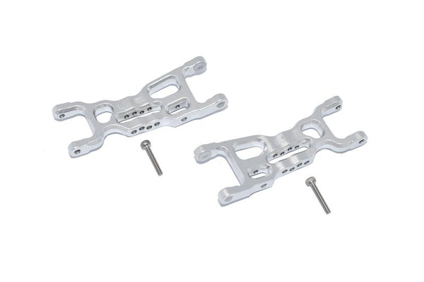 Losi 1/18 Mini-T 2.0 2WD Stadium Truck Aluminum Front Lower Arms - 2Pc Set Silver